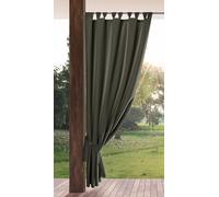 Eurofirany GARDEN Tenda de Esterni con Passanti - 1 Pezzo. Tende impermeabili per Terazze, Tenda per Gazebo Pergolata Patio Balcone, Protezione Solare e Privacy, 155x220 cm, Grafite