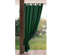 Eurofirany GARDEN Tenda de Esterni con Passanti - 1 Pezzo. Tende impermeabili per Terazze, Tenda per Gazebo Pergolata Patio Balcone, Protezione Solare e Privacy, 155x200 cm, Verde Scuro