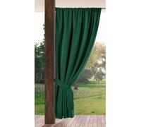 Eurofirany GARDEN Tenda per Esterni con Tasca Per Asta - 1 Pezzo. Tende impermeabili per Terazze, Tenda per Gazebo Pergolata Patio Balcone, Protezione Solare e Privacy, 155x200 cm, Verde Scuro