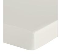 Eurofirany - Lenzuolo con angoli elasticizzati 100 x 200 cm - Lenzuolo Basic in cotone, lenzuolo con angoli elasticizzati, resistente - Per materassi spessi 30 cm di profondità - Molti colori, crema