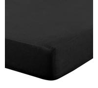 Eurofirany - Lenzuolo con angoli elasticizzati 100 x 200 cm - Lenzuolo con angoli elasticizzati - Resistente - Per materassi spessi 30 cm di profondità - Molti colori, nero