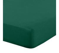 Eurofirany - Lenzuolo con angoli elasticizzati 220 x 200 cm - Lenzuolo Basic in cotone, lenzuolo con angoli elasticizzati, resistente - Per materassi spessi 30 cm di profondità - Molti colori, verde