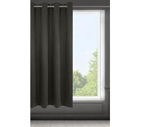 Eurofirany LOGAN Tenda Oscurante - 1 Unità, Occhielli, Blocco della Luce, Oscuramento della Stanza, Camera da Letto, Soggiorno, 140x175 cm, Grigio Grafite
