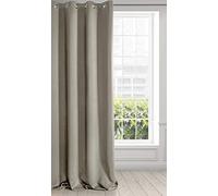 Eurofirany LOGAN Tenda Oscurante Extra Lunga - 1 Unità, Occhielli, Blocco della Luce, Oscuramento della Stanza, Camera da Letto, Soggiorno, 135x250 cm, Cappuccino