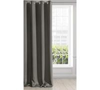 Eurofirany LOGAN Tenda Oscurante Extra Lunga - 1 Unità, Occhielli, Blocco della Luce, Oscuramento della Stanza, Camera da Letto, Soggiorno, 140x270 cm, Grigio Grafite