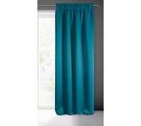 Eurofirany LOGAN - Tende oscuranti extra lunghe, 1 unità con occhielli, bloccano la luce, oscurano la camera da letto e il soggiorno, 133 x 248 cm (larghezza x lunghezza), verde mare