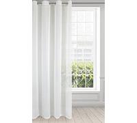 Eurofirany LUCY Tenda in Voile, Tenda Trasparente con occhielli - 1 Unità, Camera da Letto, Soggiorno, Cucina, 140 x 250cm, Crema