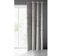 Eurofirany Pierre Tenda in Velluto con Occhielli - 1 Pz. Tenda Termica Isolante in Velluto, Opaca, Oscurante, per cameretta, Soggiorno, 140x250 cm, Grigio