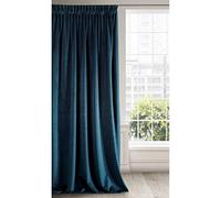 Eurofirany ria Oscurante, Fettuccia Arricciatenda-1 pz, Tenda Extra Lunga, Elegante, Tinta Unita, Soggiorno, Camera da Letto, Densità 290 g/m², Poliestere, Blu Scuro, 140x270 cm