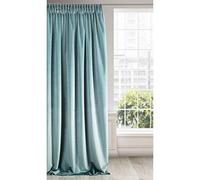 Eurofirany RIA Tenda Oscurante, Tenda con Fettuccia Arricciatenda - 1 pz, Tenda Extra Lunga, Elegante, Tinta Unita, Soggiorno, Camera da Letto, Densità 290 g/m², 140x270 cm, Verde Acqua