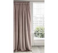 Eurofirany RIA Tenda Oscurante, Tenda con Fettuccia Arricciata - 1 pz, Extra Lunga, Elegante, Tinta Unita, Soggiorno, Camera da Letto, Densità 290 g/m², 140x270 cm, Rosa Cipria