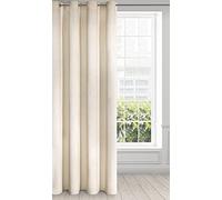 Eurofirany ria Tenda Oscurante, Tenda con Occhielli - 1 pz, Tenda Extra Lunga, Elegante, Tinta Unita, Soggiorno, Camera da Letto, Densità 290 g/m², 140x250 cm, Beige Chiaro