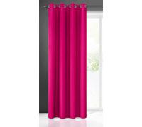 Eurofirany Rita - Tenda liscia semplice tinta unita, con 8 occhielli, per camera da letto, soggiorno e camera dei bambini, in stile moderno, in poliestere, 1 pezzo, 140 x 250 cm, colore: amaranto