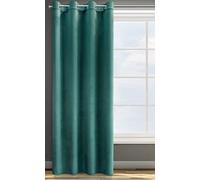 Eurofirany ROSA Tenda in Velluto con Occhielli - 1 Unità, Soffice, Pannello, Drappo Classico, Glamour, Elegante, Soggiorno, Camera da Letto, 290 g/m2, 140x250 cm, Turchese Scuro