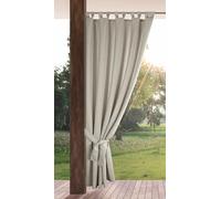 Eurofirany Tenda da giardino per esterni con passanti in, 1 pezzo, oscurante e resistente alle intemperie, protezione UV, per balcone, terrazza, pergola, gazebo, 220 x 155 cm (altezza x larghezza