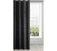 Eurofirany Tenda in velluto con motivo geometrico a ventaglio e occhielli, 1 pezzo, effetto velluto, soffice, moderna, per soggiorno, camera da letto, 140 x 250 cm, struttura 3D, verde scuro