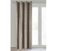 Eurofirany Tenda in Velluto Morbidissimo Oscurante con Occhielli - 1 Pannello, Tenda per Camera da Letto, Cucina, Soggiorno, 140x250 cm, Marrone