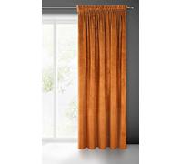 Eurofirany VILLA Tenda Oscurante Con Fettuccia Arricciatenda - Extra Lunga, Elegante, Tinta Unita, Per Soggiorno, Camera da Letto, Densità 290 g/m², 140x270 cm, Ruggine