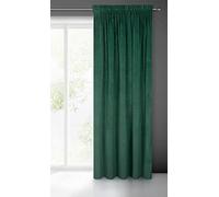 Eurofirany VILLA Tenda Oscurante, Tenda con Fettuccia Arricciatenda - 1 pz, Tenda Extra Lunga, Elegante, Tinta Unita, Soggiorno, Camera da Letto, Densità 290 g/m², 140x270 cm, Verde Scuro