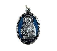 Eurofusioni Medaglietta Padre pio placcata Argento - 10 Pezzi