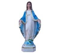 Eurofusioni Statua Madonna Miracolosa - Maria Immacolata Dipinta a Mano - H 21 cm