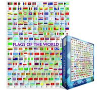 Eurographics Bandiere Di il Mondo 1000 Pezzi Puzzle 680mm x 490mm