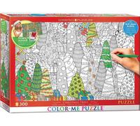 Eurographics Color Me Puzzle alberi di Natale 300 pezzi con kit per appenderlo