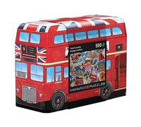 Puzzle autobus di Londra in scatola di metallo