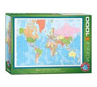 Mappa Del Mondo 1000 Pezzi Puzzle Da Eurographics 680mm x 490mm