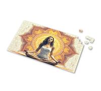 Eurographics - Puzzle da 1000 pezzi, una donna medita davanti a un mandala ornato e luminoso, puzzle per adulti, regali di Pasqua per bambini (500 pezzi)
