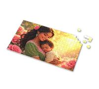 Eurographics - Puzzle da 1000 pezzi, una donna tiene il suo bambino addormentato in mezzo a uno sfondo di rose rosa. Puzzle con immagini, libri per adulti, regali di Pasqua per bambini (300 pezzi)