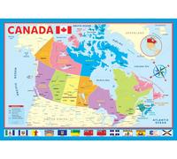EUROGRAPHICS puzzle mappa del Canada - 200 pezzi