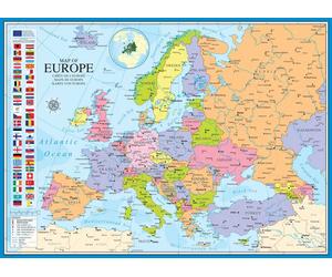 Eurographics - Puzzle Mappa dell'Europa - 1000 Pezzi