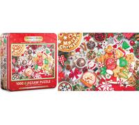 Eurographics puzzle Tavolo di Natale 1000 pezzi in scatola di latta