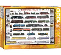 Eurographics Storia Dei Treni Puzzle 1000 Pezzi 680mm x 490mm (pz) Multicolore
