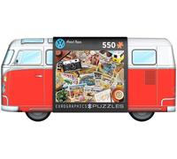 Eurographics VW Road Trips Puzzle da 550 Pezzi in Latta da Collezione con Poster