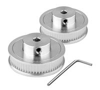Euroharry 2 pezzi GT2 60 denti 5 mm foro puleggia dentata ruota sincrona GT2 Timing Pulley per stampante 3D GT2, cinghia dentata da 6 mm di larghezza