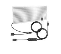 euroharry Ventilatore di ventilazione per camper USB 120 mm, 3 in 1, timer + sistema di controllo della velocità, 6 livelli di velocità, IPX5, 5-12 V, adatto per camper, camper, camper, grigio-bianco