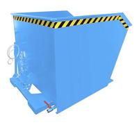 eurokraft pro | Contenitore per raccolta trucioli GU-E | capacità 1 m³ | blu chiaro