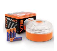 EUROLIGHT Luce di emergenza V16 con geolocalizzazione certificata e collegata con SIM DGT 3.0 Piano dati integrato incluso IP-54 Base magnetica con custodia inclusa