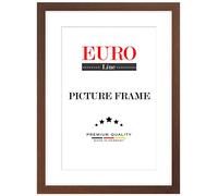 EUROLine Cornice in legno 23 x 50 cm Marrone Wengé con vetro acrilico antiriflesso per | Immagini | manifesti | cornici per puzzle | disponibile in 22 colori