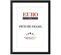 EUROLine35 Photo Frame for 32 cm x 15 cm Picture - Colour_ Black Matt Made of MDF Wood and Anti-reflective Acrylic Glass