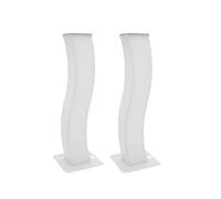 Eurolite 2 x Stage Stand 150 cm curvo con cover e custodia, set con 2 supporti per altoparlanti e apparecchi di luce