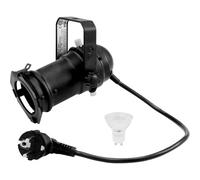 Eurolite 20000559 Set di Mini Faretti Gu-10 e Lampadina Gu10 230 V Led Smd 7 W 3000 K, Bianco Caldo