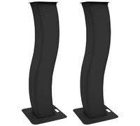 EUROLITE - 2x Stage Stand 150cm Curved Incl. Cover And Bag, Black