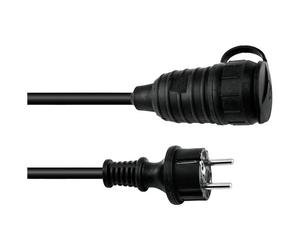 Eurolite 30245695 Alimentazione Prolunga 16 A Nero 3 m H07RN-F 3G 1,5 mm²