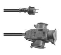 Eurolite 3024701E Alimentazione Prolunga Nero 5 m H07RN-F 3G 2,5 mm²