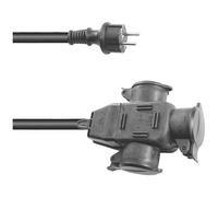 Eurolite 3024701E Alimentazione Prolunga Nero 5 m H07RN-F 3G 2,5 mm²