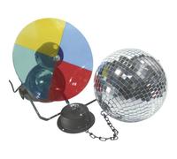 Eurolite 50101855 Lampadina Alogena KIT palla a specchi con motore, con ruota