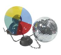 Eurolite 50101855 Lampadina Alogena KIT palla a specchi con motore, con ruota